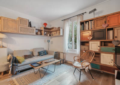 Le salon et son meuble multi-style, par Béatrice Elisabeth, Architecte d'intérieur UFDI à Neuilly et Paris